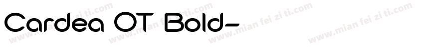 Cardea OT Bold字体转换